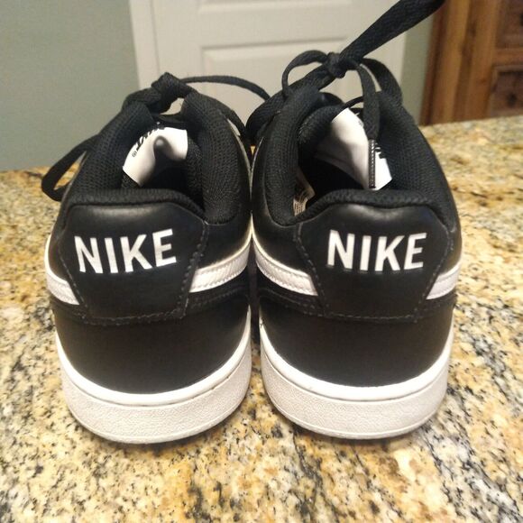 Nike Court Vision Low Black/White Leather Shoes Sneaker Men\'s Size 9 CD5463-001 main image 7
